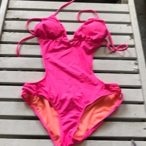 Pink One piece bathing suit